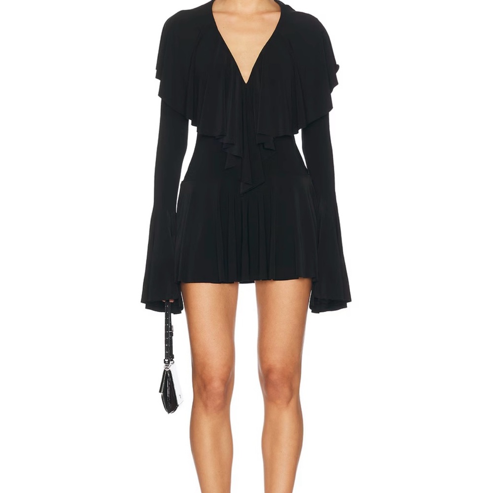 Norma Kamali Ruffle Mini Dress